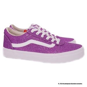 VANS WARD GLITTER YOUTH SNEAKERS (FAIRY PINK)